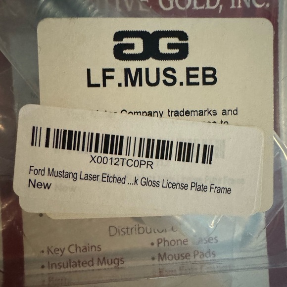 Au-TOMOTIVE GOLD Mustang License Plate Frame
LF.MUS.EB - Picture 3 of 4